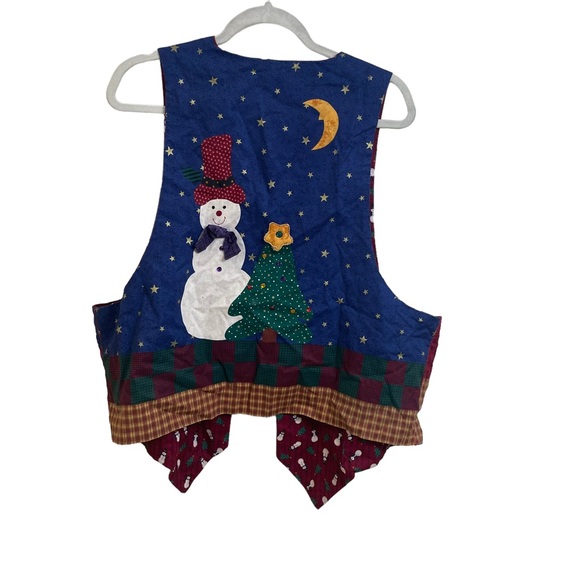 Women's reversible Christmas UGLY Holiday Vest Size M/L - Picture 7 of 11